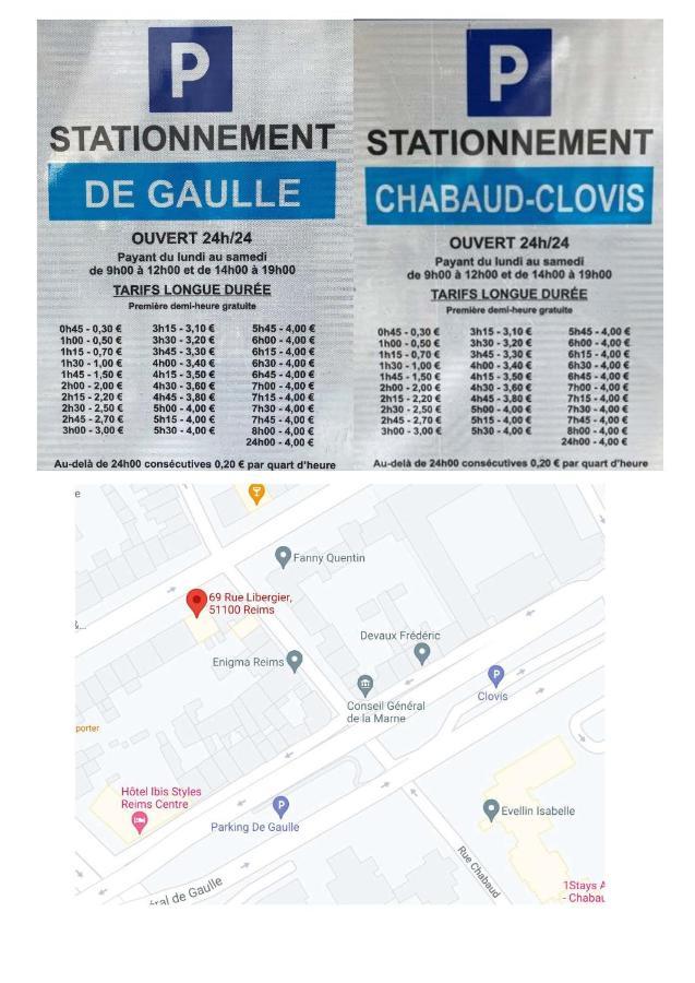Le Coquet Logement Climatise Face A La Cathedrale - 3G Реймс Экстерьер фото